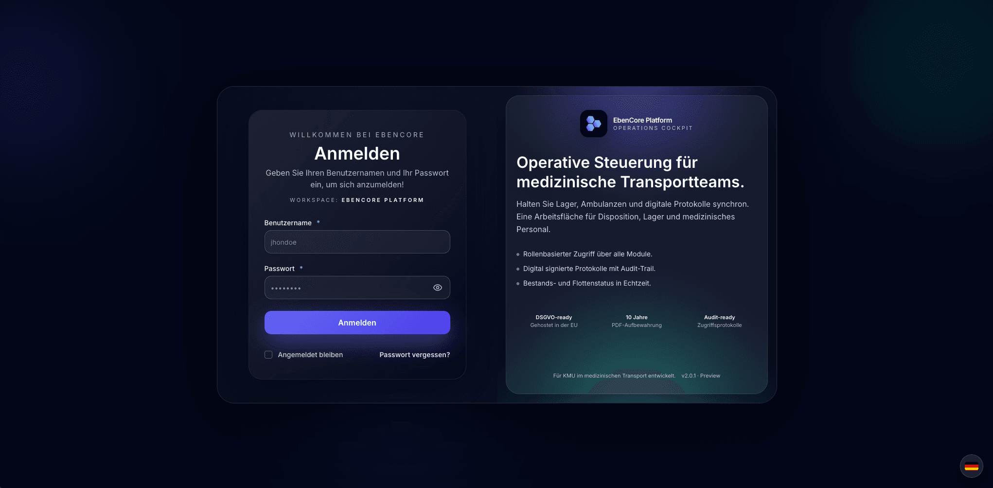 EbenCore Platform